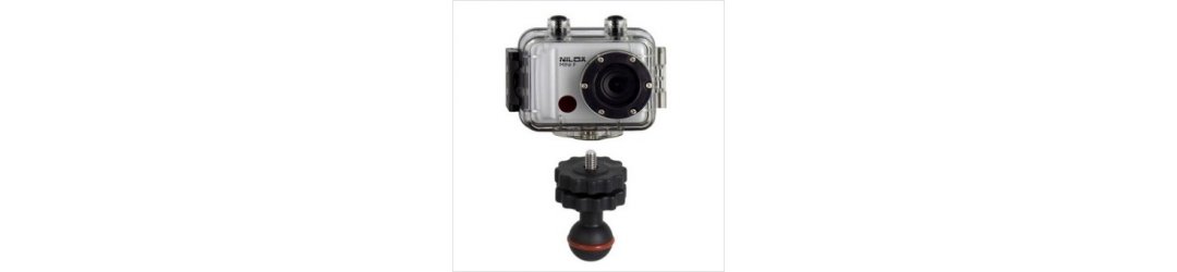  1-Inch Ball Mount with 1/4-20 UNC Male Threaded for Cameras