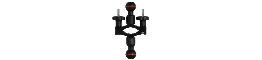 Universal Light Mount With Double 1 Inch Ball 25 mm