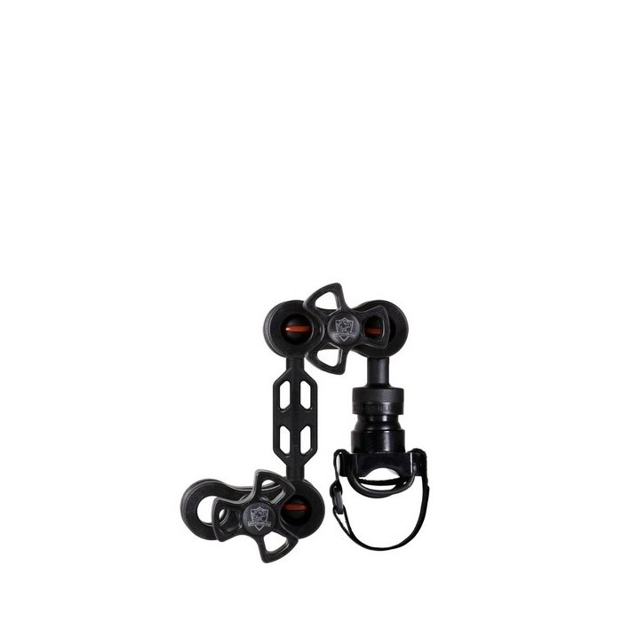 Plastic Carbon Kungelarm Set Taschenlampe Halter