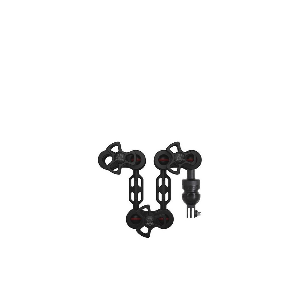 Plastic Carbon Kungelarm Set GoPro Qudos Adapter