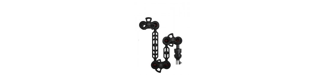 Plastic Carbon Arm Set 18-12 GoPro Qudos Light Mount