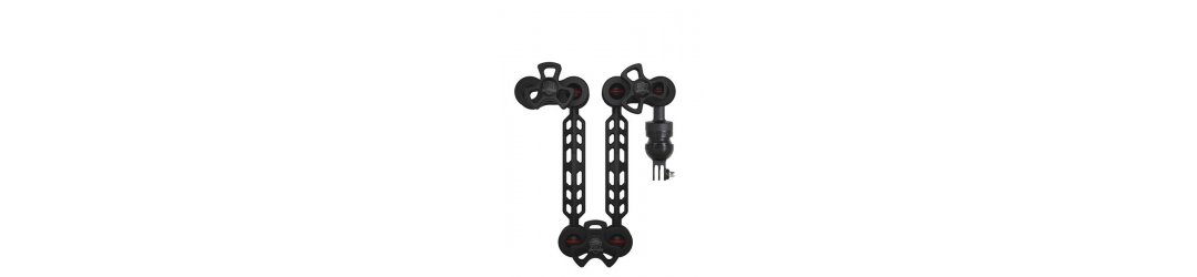 Kit Brazos Plastic Carbon 18-18 Adaptateur GoPro e Foco Qudos