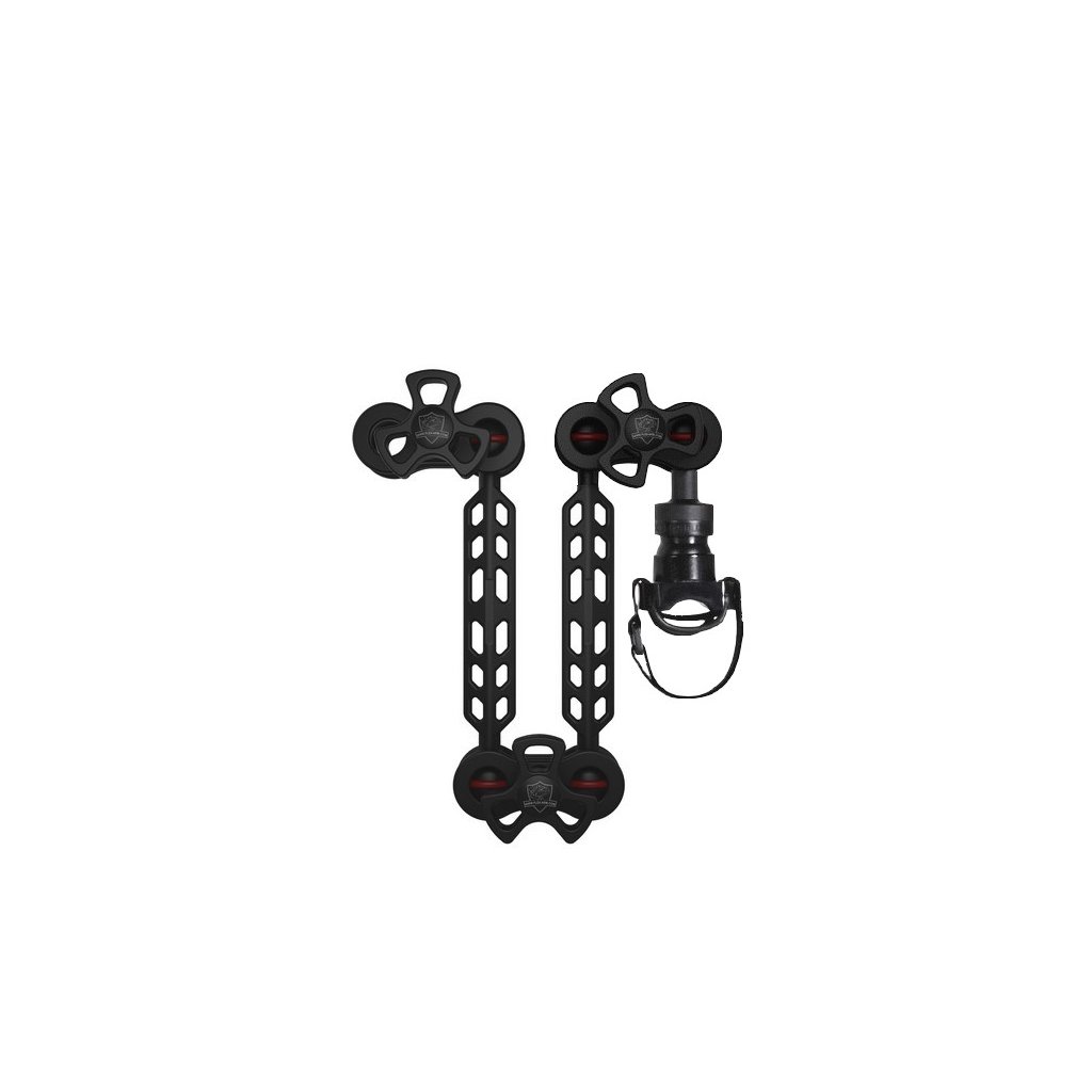 Kit Bras Plastic Carbone 18-18 avec Terminaison Supports Lampes