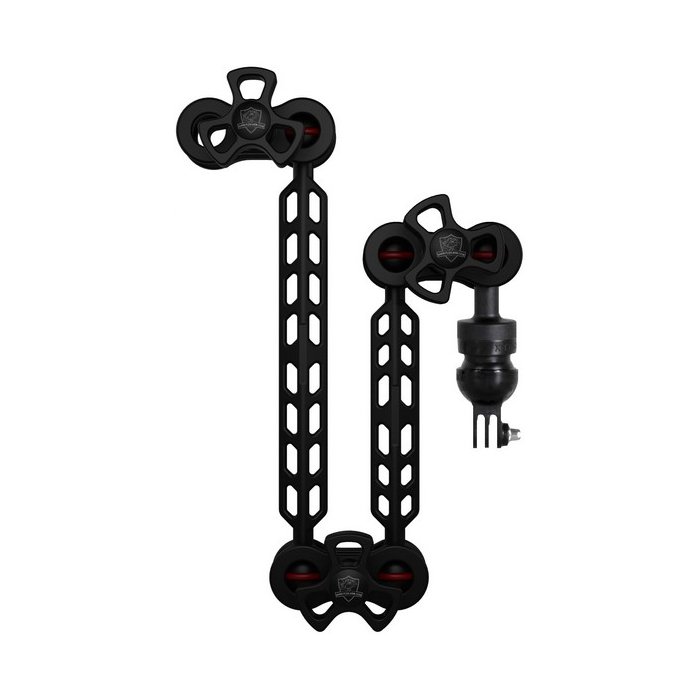 Plastic Carbon Kungelarm 24-18 Set GoPro Qudos Adapter