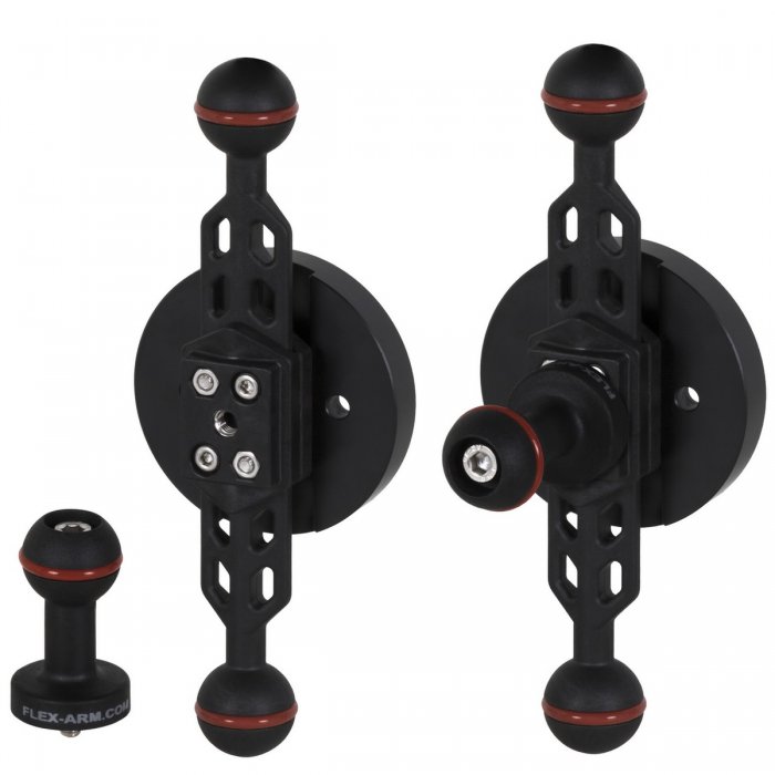 Plastic Carbon Multi Ball Arm 1-inch Ball and YS Mount length 12 cm