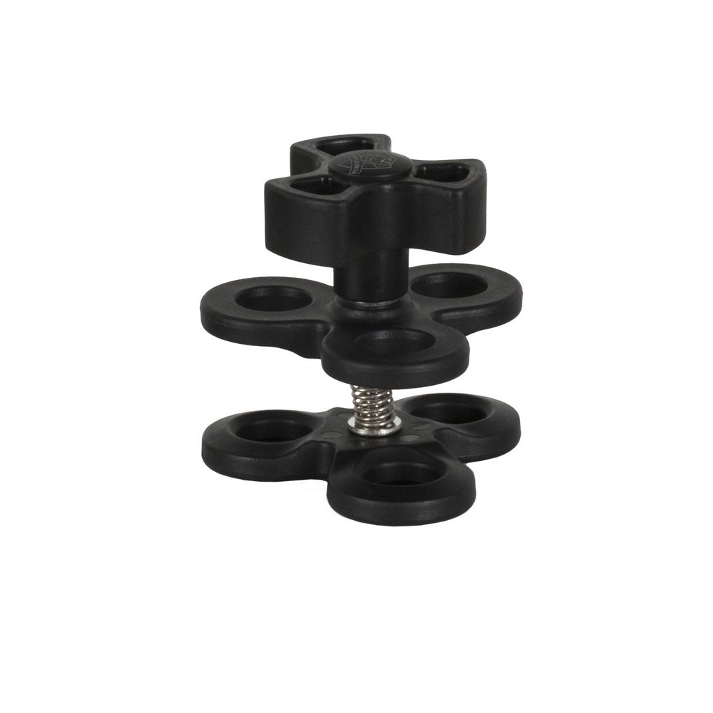 Pince de Serrage 3 Voies pour Boules 25 mm Noire