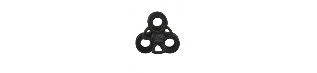 1-inch Triple Ball Clamp Black