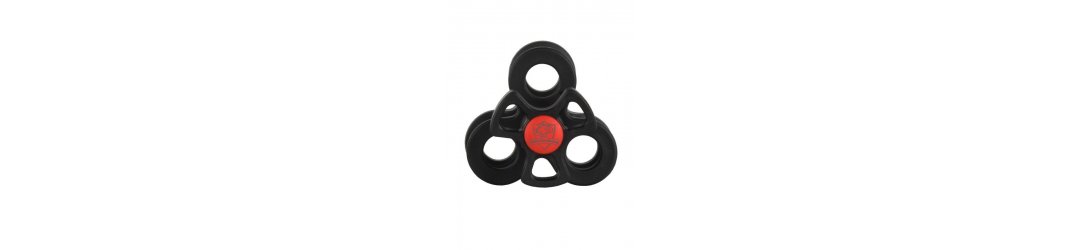 1-inch Triple Ball Clamp Black-Red