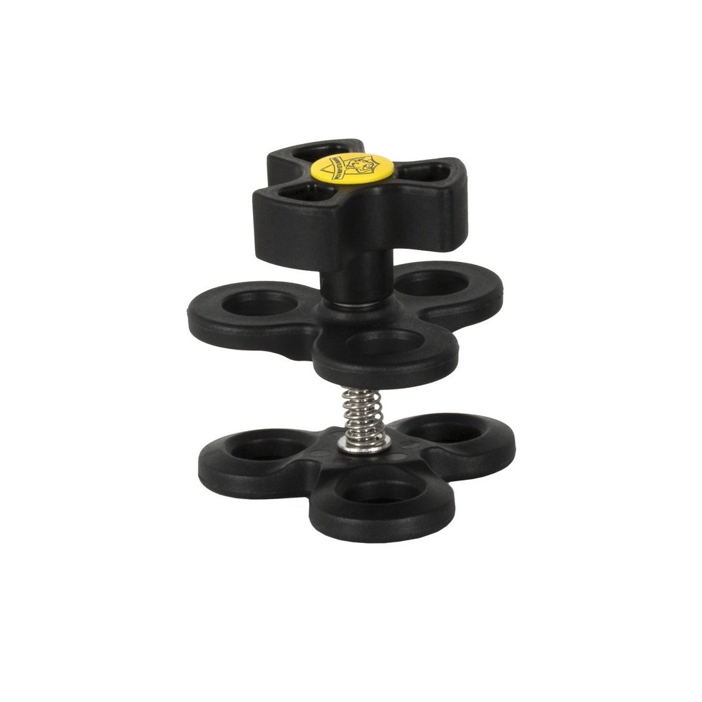 Clamp - Clip Tripla Blocca Sfere da 25 mm Tappo Giallo