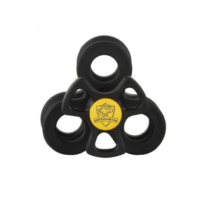 1-inch Triple Ball Clamp Black-Yellow