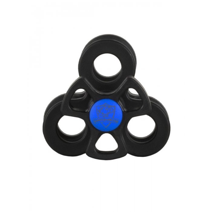 1-inch Triple Ball Clamp Black-Blue