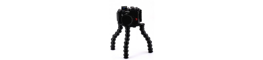 Underwater tripod with flexarm