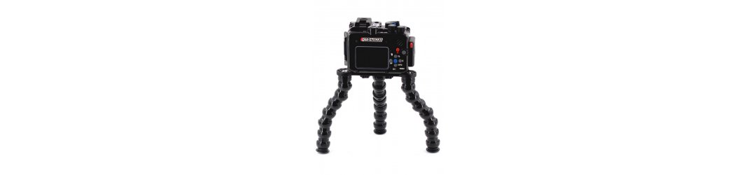 Underwater tripod with flexarm