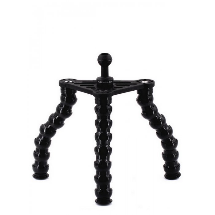 Underwater tripod with flexarm and 1-inch ball