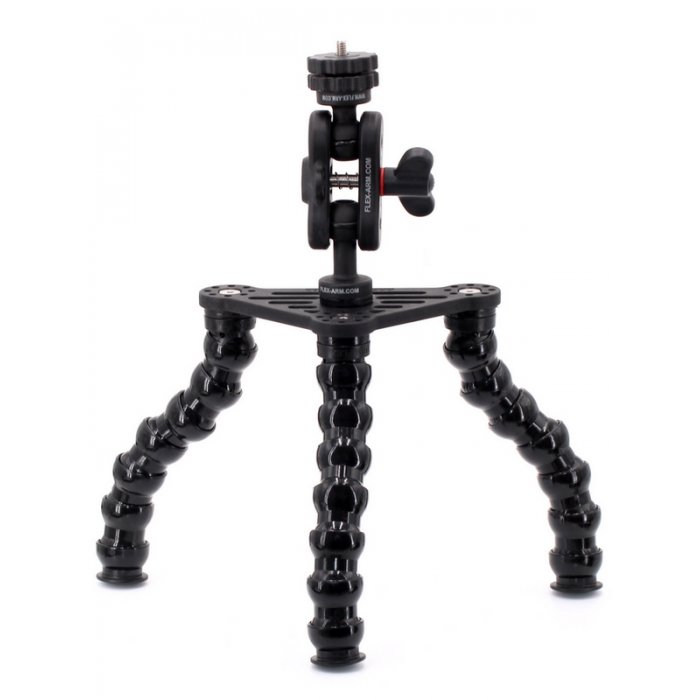 Treppiede subacqueo gambe flessibili e sfera da 25mm filetto 1/4
