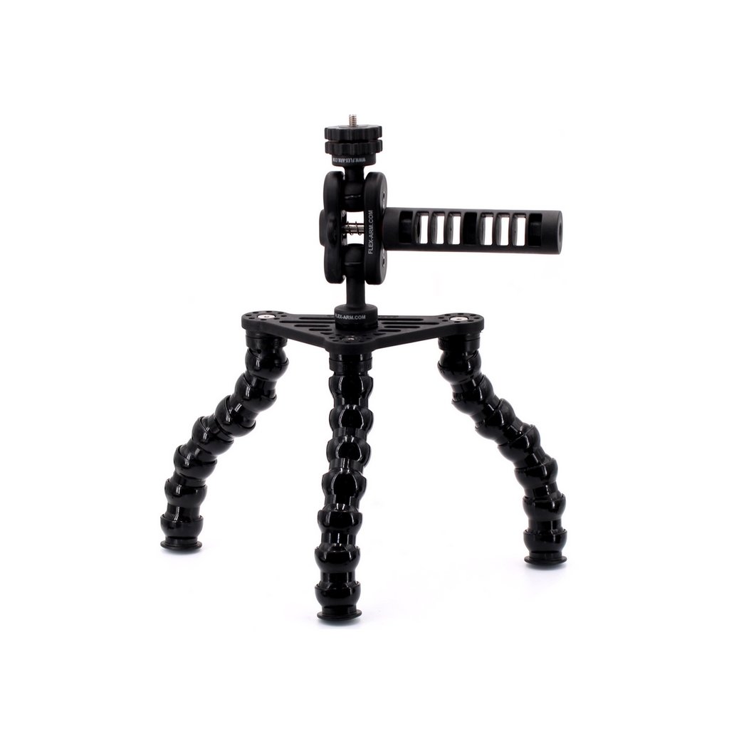 Treppiede Subacqueo Gambe Flessibili e Sfera da 25mm Filetto 1/4 - Pro