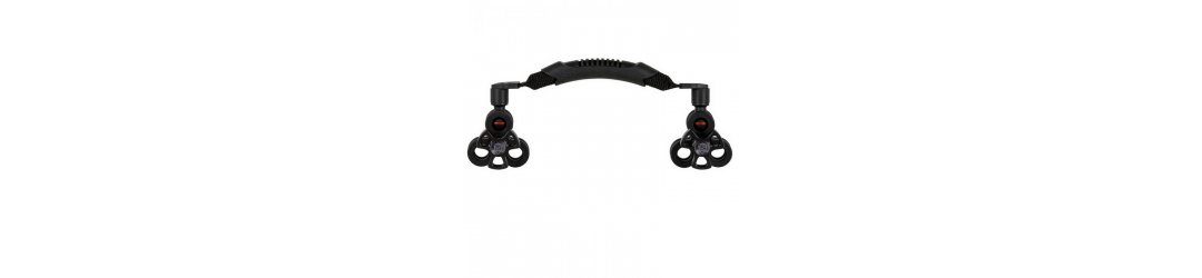 Maniglia Semirigida in Cordura e Gomma con Sfere 25 mm e Clip Blocca Sfere Tripla