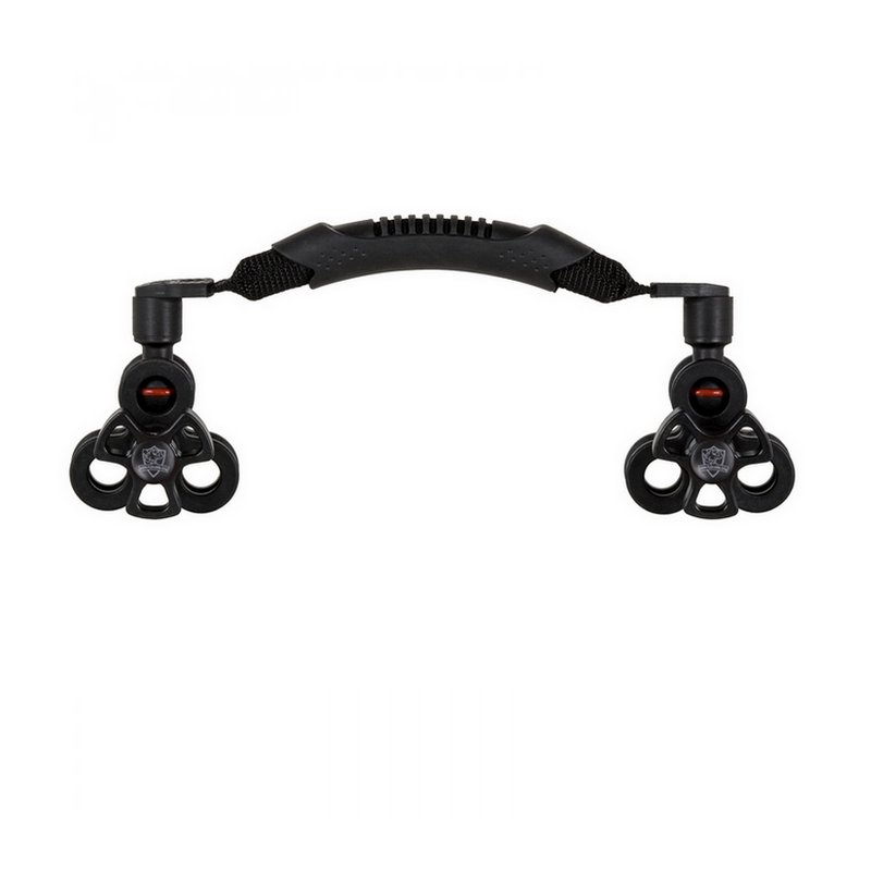 Maniglia Semirigida in Cordura e Gomma con Sfere 25 mm e Clip Blocca Sfere Tripla