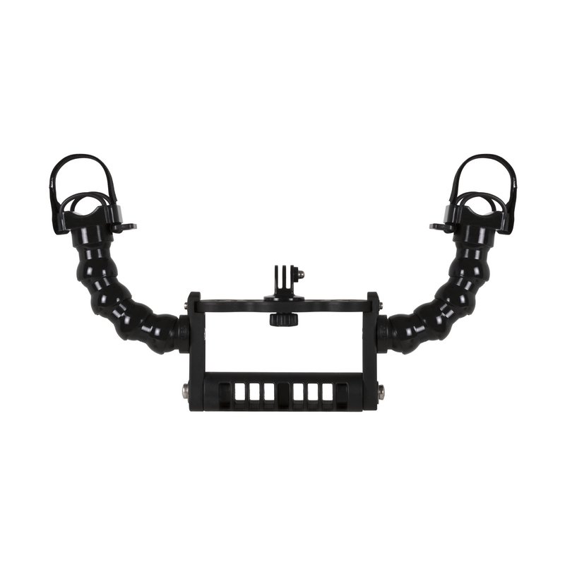 Maniglia Goodman con Bracci Flessibili 3/4 Terminale Supporto Torce e Adattatore Action Cam Compatibile GoPro