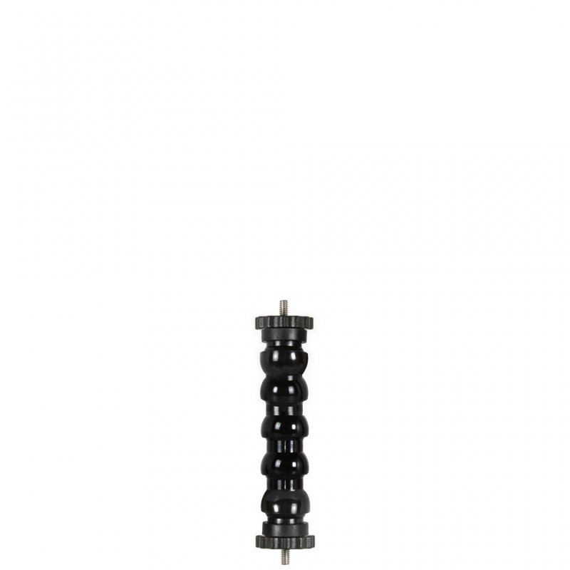 Braccetto Flessibile Doppio Filetto Fotografico Maschio 1/4-20 UNC con Ghiera Lung 14 cm