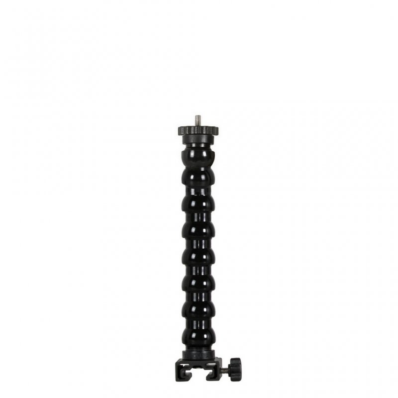 Braccetto Flessibile Base Slitta T1 Terminale Filetto Maschio 1/4-20 UNC con Ghiera Lung 22 cm