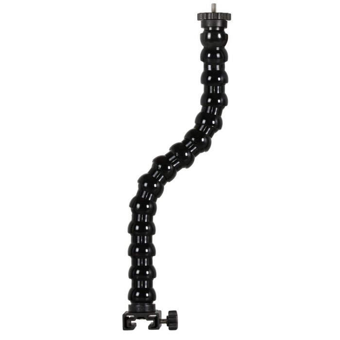 Flexible Arm With T-Connector Base and 1/4 Tripod Screw with Flange Disc Female Thread 37 cm