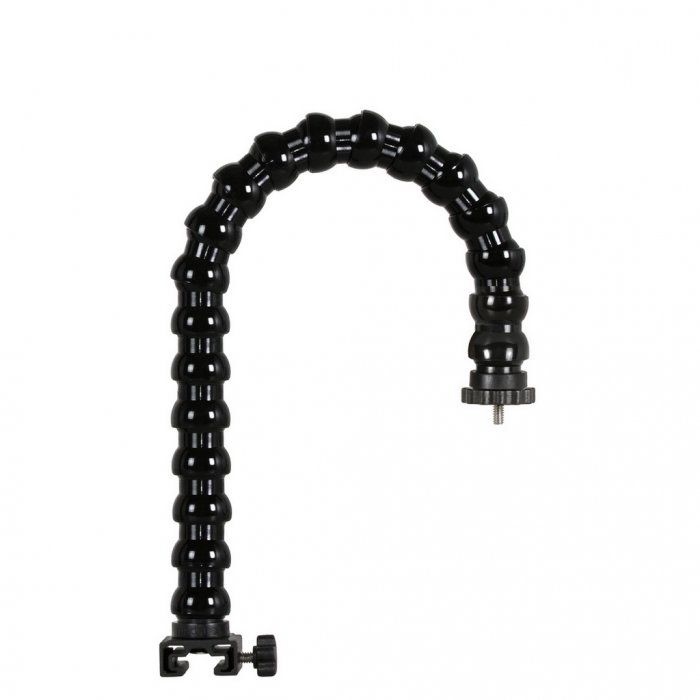 Flexible Arm With T-Connector Base and 1/4 Tripod Screw with Flange Disc Female Thread 47 cm