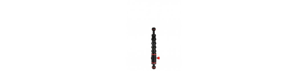 Quick Release 3/4 Flex Arm with Double 1-Inch Ball 25 mm Length 26 cm