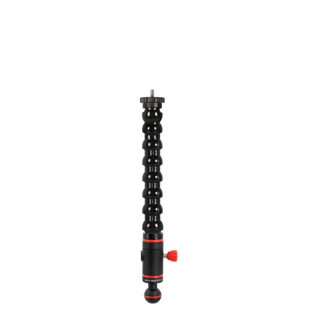 Flexible Arm With Quick Release 1-Inch Ball and 1/4 Tripod Screw with Flange Disc Leng 29 cm