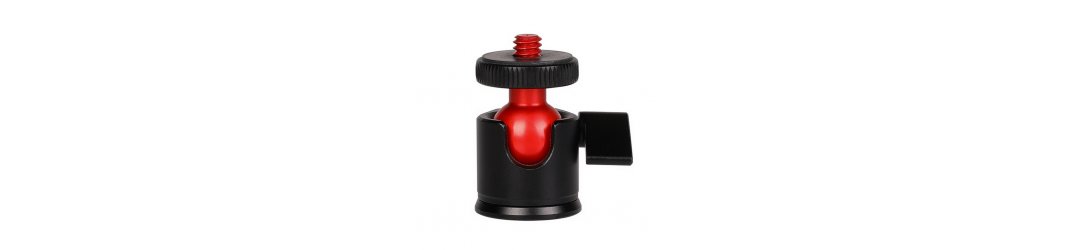 Mini Ball Head 360 Swivel for DSLR Camera Stand Tripod Adapter 1/4 Screw Mount