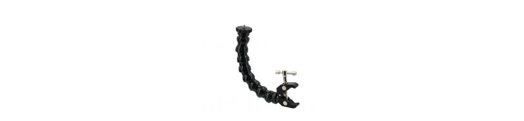 3/4 Flexible Arm 6 Segments with Mini Clamp and 1/4 Screw for Cameras