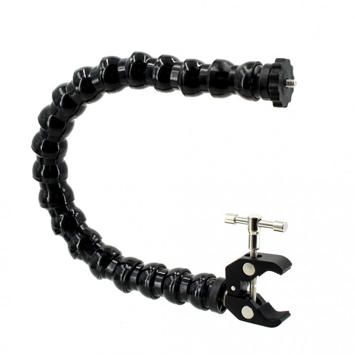 3/4 Flexibler Arm 17 Segmente mit Miniklemme und 1/4 Schraube für Kameras