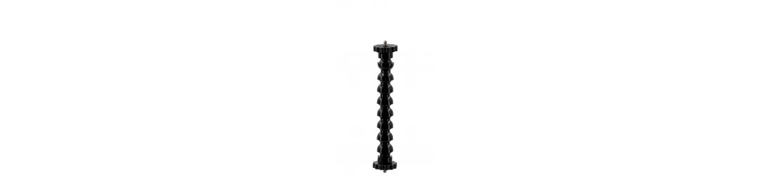 1/2 Flexible Arm Gooseneck With Double 1/4 Tripod Screw with Flange Disc Female Thread 18 cm