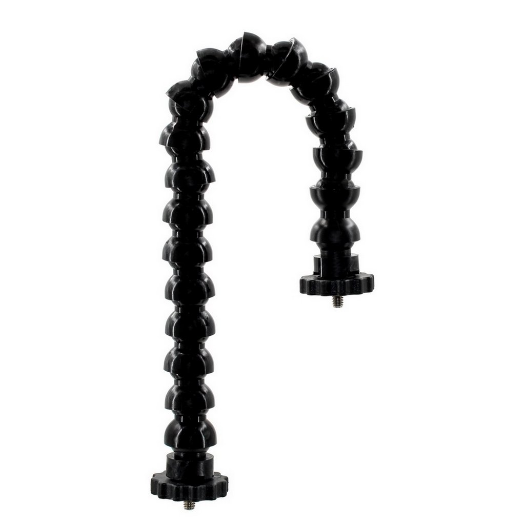 Braccio Flessibile Doppio Filetto Maschio Fotografico 1/4-20 UNC con Ghiera Lung 38 cm