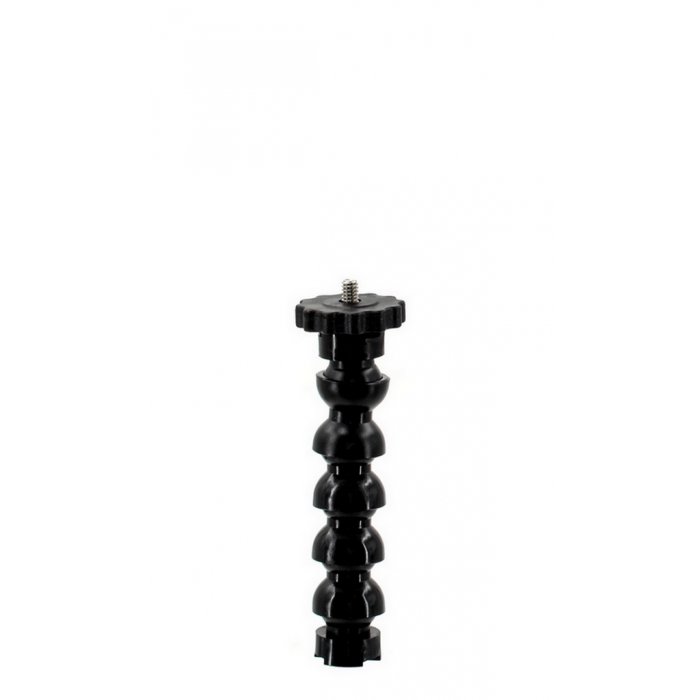 1/2 Flexible Arm Gooseneck With M8 Female Threaded Bolt and 1/4 Tripod Screw with Flange Disc Female Thread 12 cm