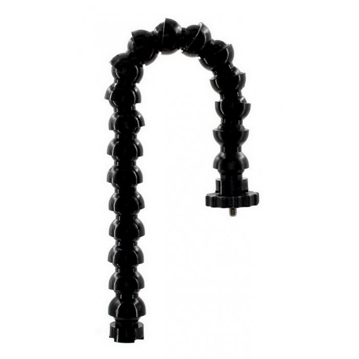 1/2 Flexible Arm Gooseneck With M8 Female Threaded Bolt and 1/4 Tripod Screw with Flange Disc Female Thread 38 cm