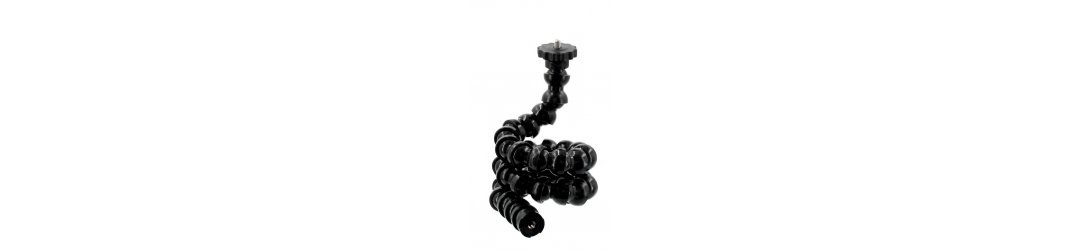 1/2 Flexible Arm Gooseneck With M8 Female Threaded Bolt and 1/4 Tripod Screw with Flange Disc Female Thread 68 cm