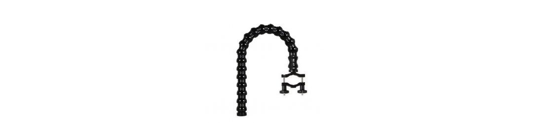 Bras Flexible avec 1/4-20 UNC Femelle et Collier de Serrage - 45 cm