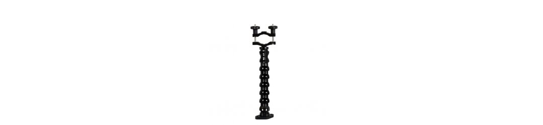 Flexible Arm with Pipe Clamp and Plate Diamond AMPS - 20 cm