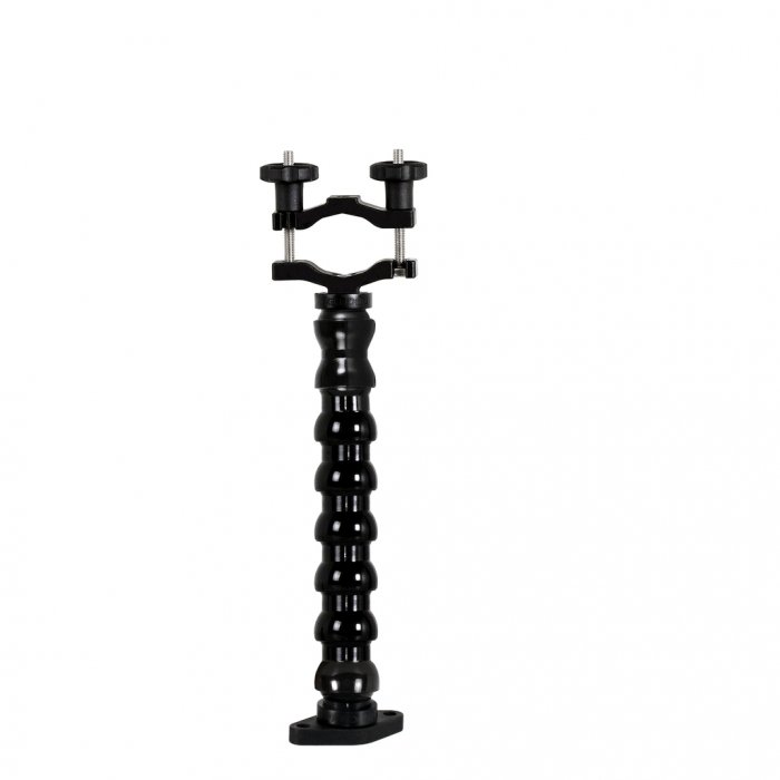 Braccio Flessibile con Terminale Fascetta Stringitubo e Base di Fissaggio a Rombo AMPS - 20 cm