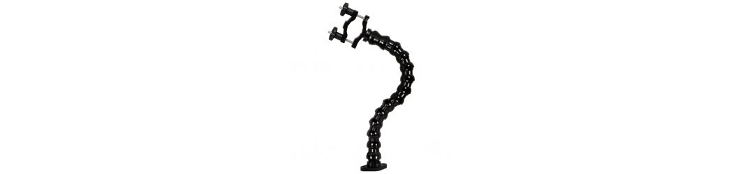 Flexible Arm with Pipe Clamp and Plate Diamond AMPS - 35 cm
