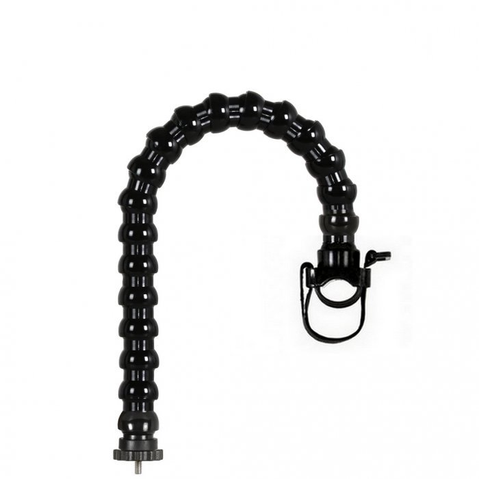 Brazo Flexible Rosca Macho 1/4 Unc con Arandela de Seguridadde Trípode y Soporte Universal para Focos Long 45 cm