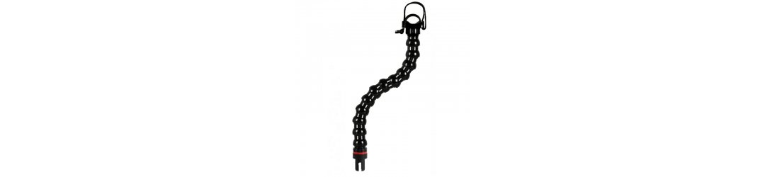 Flexarm mit Head Schnellverschluss und Adapter Unterstützung Taschenlampen Länge 35 cm