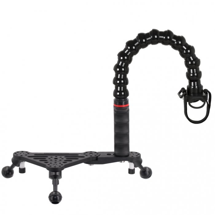 Modulare Unterwasserschiene mit Einzelgriff und Flexarm mit Adapter Unterstützung Taschenlampen