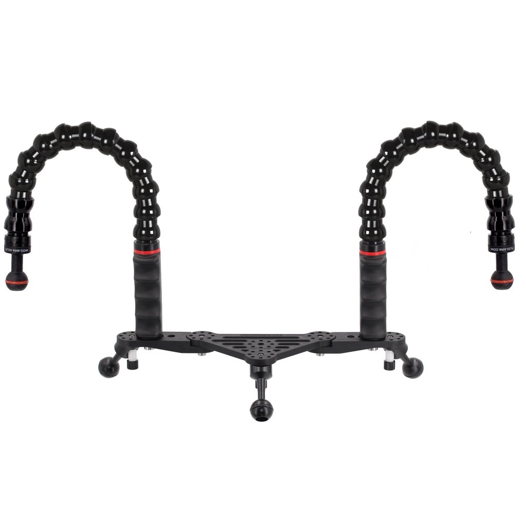 Platine Modulaire avec Poignées Bras Flexibles à Boule 25 mm