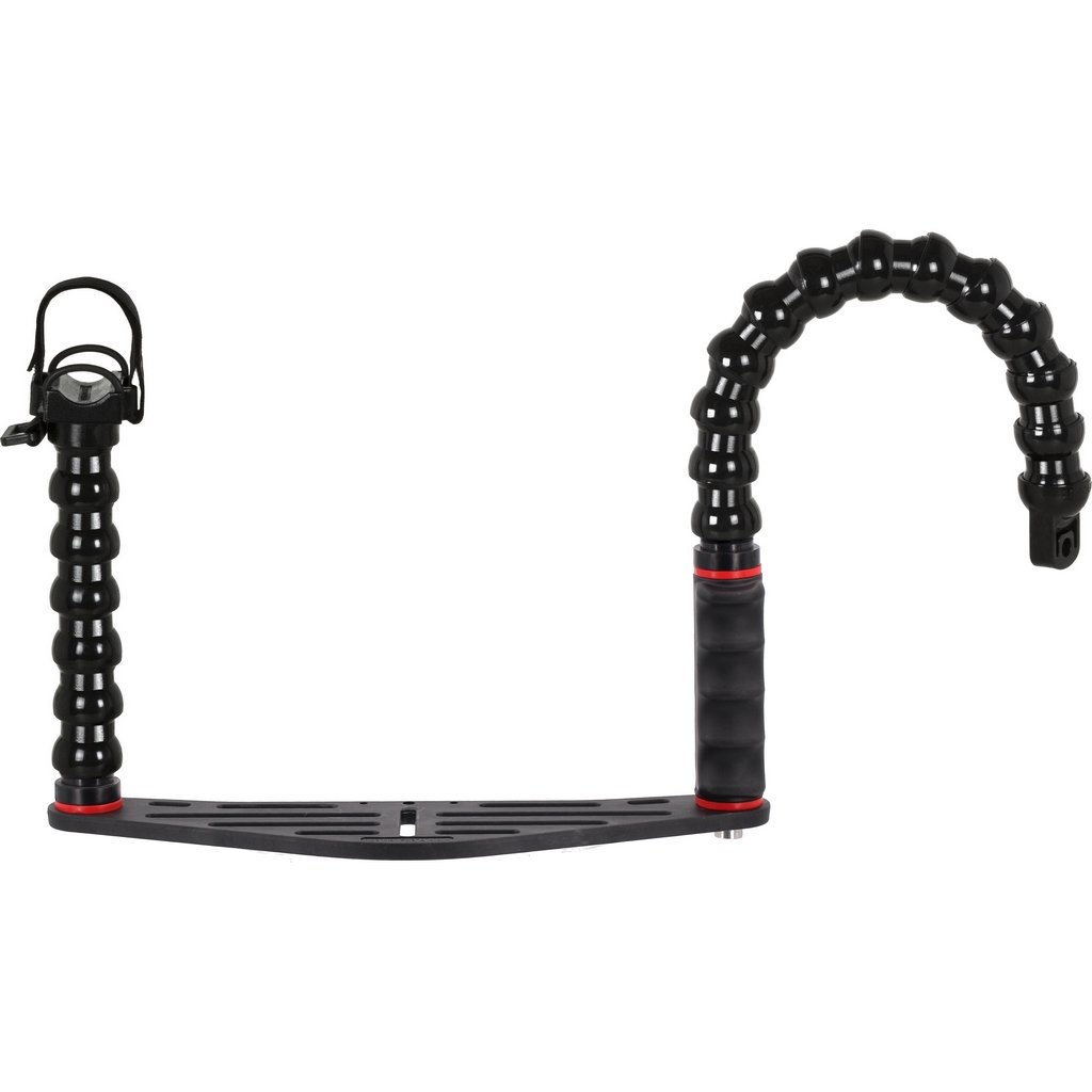 Kameraschiene für Unterwassergehäuse mit Handgriff Flexibler arm  YS-Adapter und Flexarm mit Adapter Unterstützung Taschenlampen