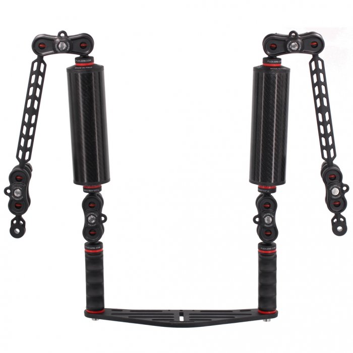Underwater Camera Housing Tray with Carbon Arm Set Ys Mount Adapter - Evo Pack