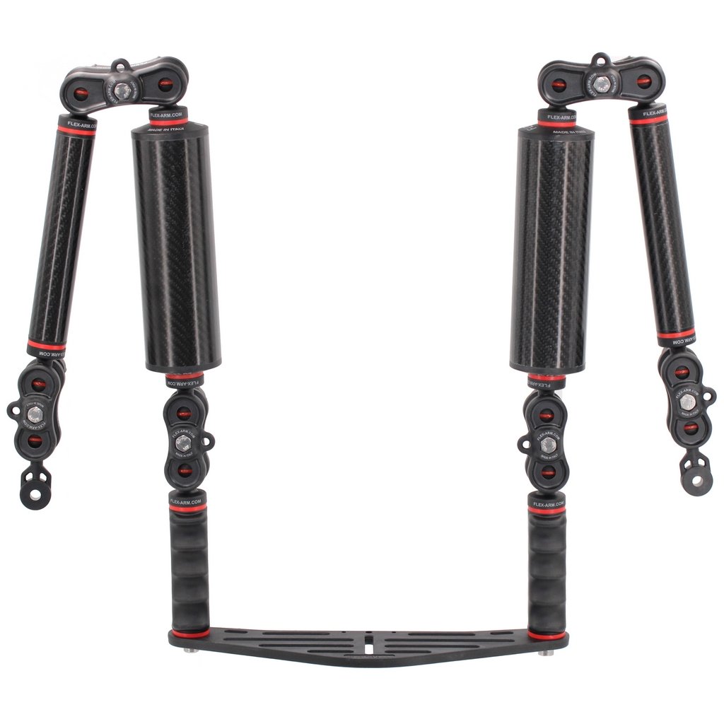 Pletina para Carcasas Kit Brazos Flotantes Carbono y Terminación YS Carbon Evo Pack