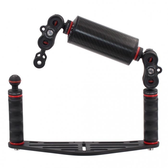 Platine Universelle Caisson Photo Sous-Marine avec Bras Flotteur en Fibre de Carbone Terminaison Ys