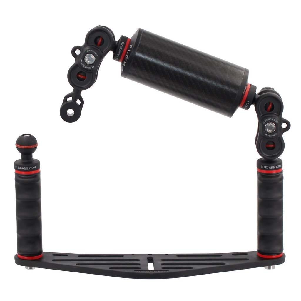 Platine Universelle Caisson Photo Sous-Marine avec Bras Flotteur en Fibre de Carbone Terminaison Ys